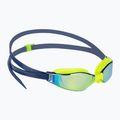 Aquasphere Xceed élénksárga/tengerészkék/tükrös sárga titán úszószemüveg EP3037104LMY