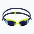 Aquasphere Xceed élénksárga/tengerészkék/tükrös sárga titán úszószemüveg EP3037104LMY 2