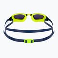 Aquasphere Xceed élénksárga/tengerészkék/tükrös sárga titán úszószemüveg EP3037104LMY 5