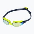 Aquasphere Xceed élénksárga/tengerészkék/tükrös sárga titán úszószemüveg EP3037104LMY 6