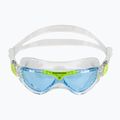 Aquasphere Vista átlátszó/világoszöld/kék gyermek úszómaszk MS5630031LB 2