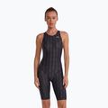 Női egyrészes fürdőruha TYR Fusion 2 Aerofit Shortjohn black