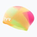 Úszósapka TYR Tiedye Long Hair Multicolor Jr yellow/pink/orange
