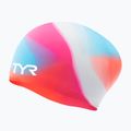 Úszósapka TYR Tiedye Long Hair Multicolor Jr pink/blue/orange