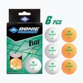 Asztalitenisz labdák Donic-Schildkröt 1-Star Elite Poly 40+ 6db. white/orange