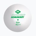 Asztalitenisz labdák Donic-Schildkröt 1-Star Elite Poly 40+ 6db. white/orange 2
