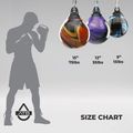 Boxing pear Aqua edzőzsák Energy boxzsák 15" fekete/ezüst 8