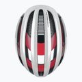 ABUS AirBreaker fehér-piros kerékpáros sisak 86836 9