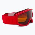 Gyermek síszemüveg Alpina Piney red matt/orange
