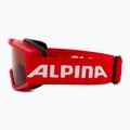 Gyermek síszemüveg Alpina Piney red matt/orange 4