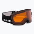 Síszemüveg Alpina Nakiska black matt/orange