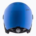 Gyermek síbukósisakok Alpina Zupo Visor Q-Lite blue matt 12