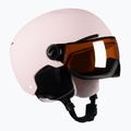 Gyermek síbukósisakok Alpina Zupo Visor Q-Lite rose matt