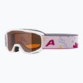 Gyerek síszemüveg Alpina Piney white/ flower matt/ orange 5
