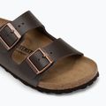 BIRKENSTOCK Arizona NL Narrow sötétbarna flip-flopok 7