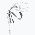 Női síbotok LEKI Bliss silvergrey/white/rose gold 5