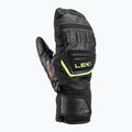 Gyerek síkesztyű LEKI WCR Team 3D Junior Mitt black/ ice lemon 8