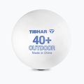 Pingponglabda Tibhar Outdoor Balls 10 db white 2