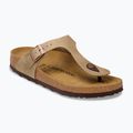 Papucsok BIRKENSTOCK Gizeh Oiled Leather tabacco brown