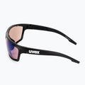 UVEX Sportstyle 706 CV fekete/világítótükrös borostyán színű napszemüveg 53/2/018/2296 4