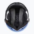 Gyerek sísisak UVEX Rocket Visor Jr white/black matte/mirror blue/smoke 4