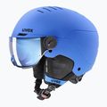 Gyerek sísisak UVEX Rocket Visor Jr blue matt/mirror blue/smoke 3