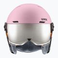 Gyerek sísisak UVEX Rocket Visor Jr pink confetti matt/mirror silver/lasergold lite 2