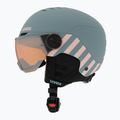 Gyerek sísisak UVEX Rocket Visor Jr rhino/blush matt/mirror silver/lasergold lite 3