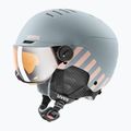 Gyerek sísisak UVEX Rocket Visor Jr rhino/blush matt/mirror silver/lasergold lite