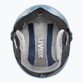 Gyerek sísisak UVEX Rocket Visor Jr blue puzzle matt/mirror blue/smoke 4