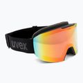 Síszemüveg UVEX Evidnt Attract S V + case black matt/mirror rainbow clear 2