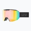 Síszemüveg UVEX Evidnt Attract S V + case black matt/mirror rainbow clear 6