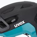 UVEX kerékpáros sisak React fekete/teal matt 8