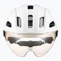 Kerékpáros sisak UVEX Stride Visor fehér matt/litemirror ezüst 2