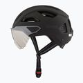 Kerékpáros sisak UVEX Stride Visor fekete matt/litemirror ezüst 3