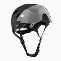 Kerékpáros sisak UVEX Stride Visor fekete matt/litemirror ezüst 9