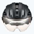 Kerékpáros sisak UVEX Stride Visor fekete matt/litemirror ezüst 2