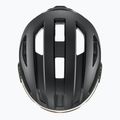 Kerékpáros sisak UVEX Stride Visor fekete matt/litemirror ezüst 6