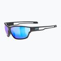 UVEX Sportstyle 806 fekete matt / kék tükör napszemüveg