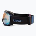 Síszemüveg UVEX Victorious FM dust blue matt/mirror sapphire 4