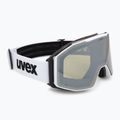 Sí szemüveg UVEX Gravity FM white matt/mirror silver/green/clear
