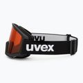 Síszemüveg UVEX Athletic LGL black matt/orange/clear 4