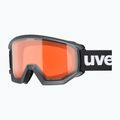 Síszemüveg UVEX Athletic LGL black matt/orange/clear