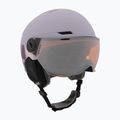 Gyerek sí sisak UVEX Rocket Visor Jr cool lavender abstract matt/mirrorsilver/lasergold