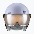 Gyerek sí sisak UVEX Rocket Visor Jr cool lavender abstract matt/mirrorsilver/lasergold 2