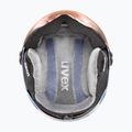 Gyerek sí sisak UVEX Rocket Visor Jr cool lavender abstract matt/mirrorsilver/lasergold 6