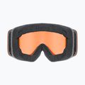 Gyerek síszemüveg UVEX Pwdr LG Jr black matt/orange/clear 3