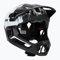 Gyermek kerékpáros sisak UVEX React Fullface Jr black/white matt