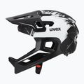 Gyermek kerékpáros sisak UVEX React Fullface Jr black/white matt 3