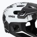 Gyermek kerékpáros sisak UVEX React Fullface Jr black/white matt 7